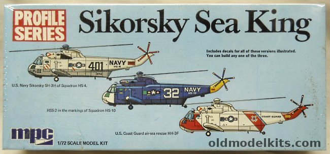 MPC 1/72 Sikorsky Sea King SH-3H / HSS-2 / HH-3F US Navy or Coast Guard - Profile Series, 2-1515 plastic model kit